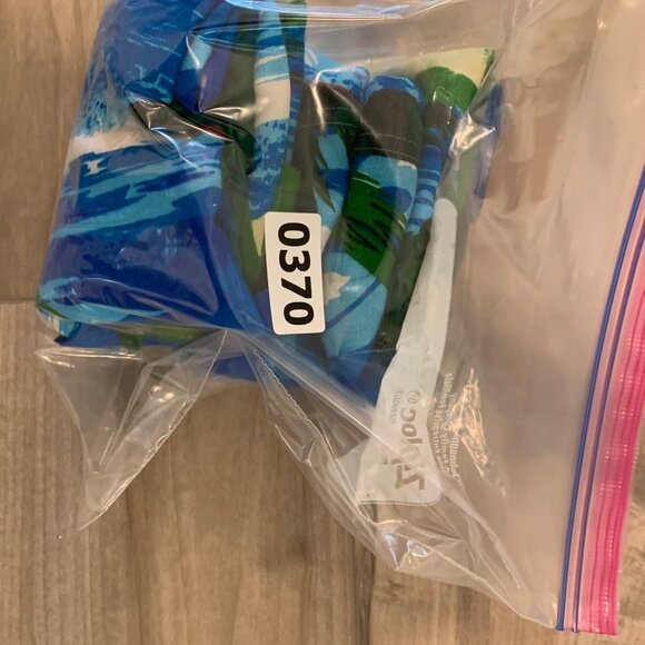 THUMBS UP FOR HIM Blue Aloha Hawaiian Shirt Palm Trees Beach Island L - Picture 9 of 9